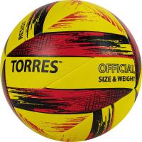 Мяч волейбольный TORRES Resist V321305, р.5, синт. кожа (ПУ), гибрид, бут.кам
