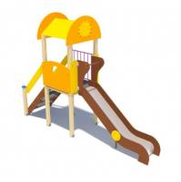 Детский игровой комплекс серии солнышко Лето (скат металлический) Н-1200 ДИО 03021