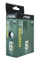Мяч для настольного тенниса Stiga Master ABS 1*,1111-2410-06, диаметр 40+мм, упаковка 6 шт 