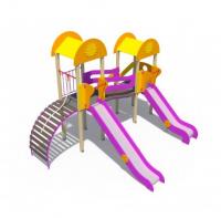 Детский игровой комплекс серии солнышко Зарница (скаты металлические) Н-1200 и Н-900 ДИО 03030