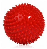 Мяч массажный, диам. 9 см, поливинилхлорид, красный L0109