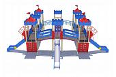 Детский игровой комплекс Сити с тремя горками (металлический скат,Н-1200 и 1500) ДИО 13072