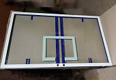 Щит баскетбольный игровой 180х105см, из закаленного стекла 10мм, на металлической раме IMP-A537