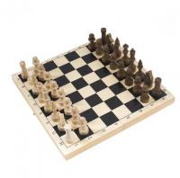 Шахматы Обиходные деревянные лакированные фигурки с доской 290х290мм 0218PN