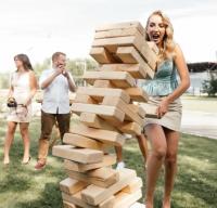 Башня Гигантская jenga(Большая дженга XXL) 85 - 170 см, 56 брусков, уличная игра