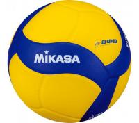 Мяч волейбольный утяжеленный  MIKASA VT500W, р 5, синт.кожа, вес 500г, клееный, сине-желтый