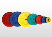 Диск обрезиненный цветной Barbell d 51 мм