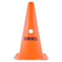 Конус спортивный Torres 30см оранжевый с отверстиями для штанги 1009TR