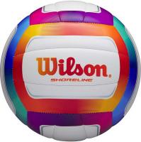 Мяч волейбольный Wilson Shoreline WTH12020XB, р.5, 18 панелей, синт.кожа PVC, маш.сшивка, мультиколор