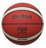 Мяч баскетбольный Molten B6G2000, FIBA Approved Level II, Размер 6