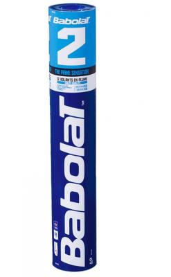 Воланы для бадминтона BABOLAT 2 (перо/пробка) , уп.12шт