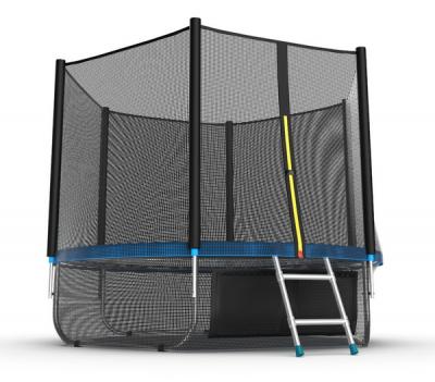 Батут EVO JUMP External + Lower net 8ft с внешней сеткой и лестницей + нижняя сеть