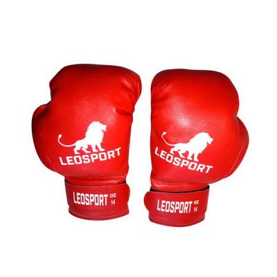 Перчатки боксерские на липучке Leosport