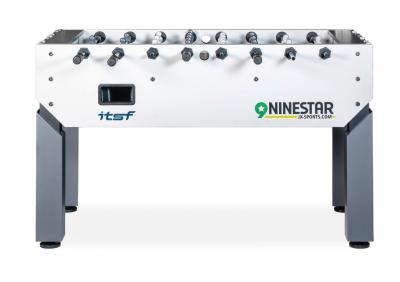 Игровой стол - футбол "NineStar Iron Pro ITSF Grey" (144х75,5х90)