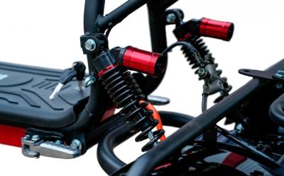Электротрицикл WHITE SIBERIA TRIKE MINI BLACK 1500W Шоссейные колёса