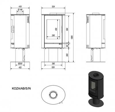 Печь Koza/AB/S/N 86620