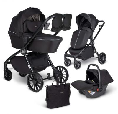 Коляска модульная  3в1 Baby shell 2024 Black/черный BBS-001