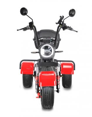 Электротрицикл WHITE SIBERIA TRIKE MINI RED 1500W Шоссейные колёса