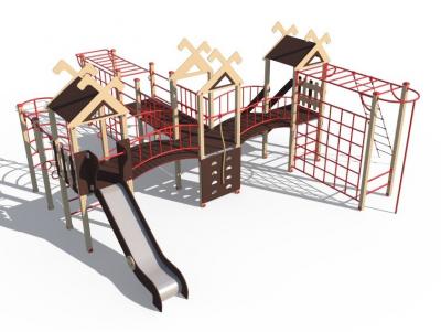 Игровой комплекс серии Лесная долина Н-1200 ДИО 06040