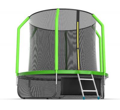Батут EVO Jump Cosmo 8ft Lower net с внутренней сеткой и лестницей + нижняя сеть