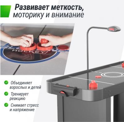 Игровой стол UNIX Line Аэрохоккей (142х64 cм) Black