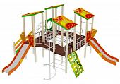 Детский игровой комплекс «Дворик детства» H=1200 ДИК 24-405-ВНК (Этника)