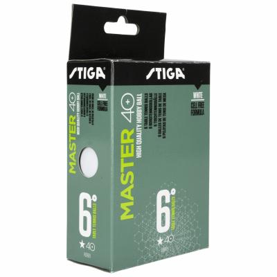 Мячи STIGA MASTER* ABS (6 шт) (оранжевый/белый)
