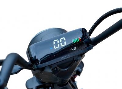 Электротрицикл WHITE SIBERIA TRIKE MINI BLACK 1500W Шоссейные колёса