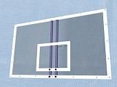 Щит баскетбольный игровой цельный из оргстекла 8 мм эконом, 1800х1050 мм на металлической раме 2.52