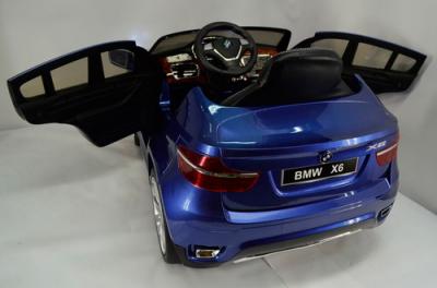 Детский электромобиль Kids Cars KT6555 BMW X6 Special с кожаным сиденьем