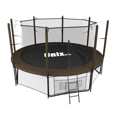 Батут UNIX line Black&Brown (inside) 12 ft