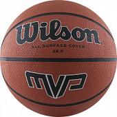 Мяч баск. WILSON MVP, арт.WTB1418XB06, р.6, резина, бутил.камера, коричневый