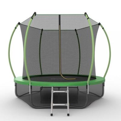 Батут EVO JUMP Internal + Lower net 8ft с внутренней сеткой и лестницей + нижняя сеть