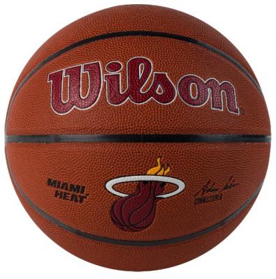 Мяч баскетбольный Wilson NBA MIAMI HEAT WTB3100XBMIA, размер 7