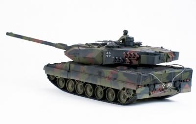 Радиоуправляемый танк Leopard II, 1:24, камуфляж NATO, пневмо пушка RC8131