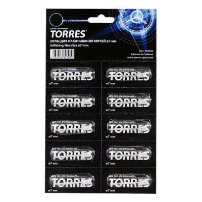  Иглы для насоса TORRES SS5023, уп. 10 шт, диам. резьбы 7 мм, внутр. диам. 5 мм, сталь