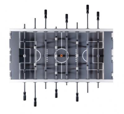 Игровой стол - футбол "NineStar Iron Pro ITSF Grey" (144х75,5х90)