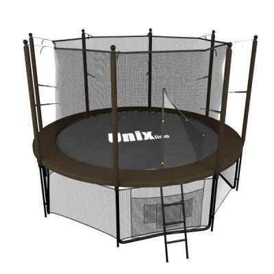Батут UNIX line Black&Brown (inside) 8 ft