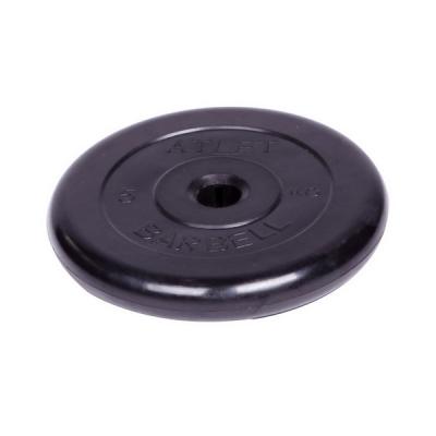 Диск обрезиненный Barbell Atlet d 31 мм черный