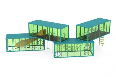 Игровой комплекс «Стройка Квадро» Тип 4