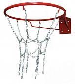 Антивандальная баскетбольная сетка 2мм из длинозвенной цепи для No-5 или 7, на 6 мест, облегченная 1SC-SLS