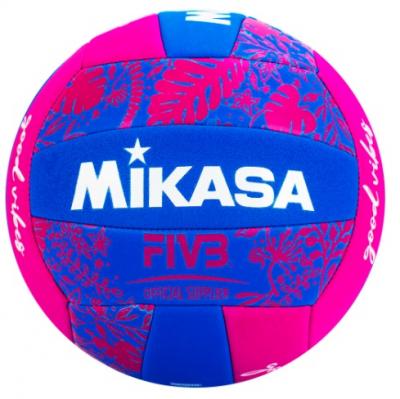 Мяч для пляжного волейбола Mikasa, Цвет Сине-розовый