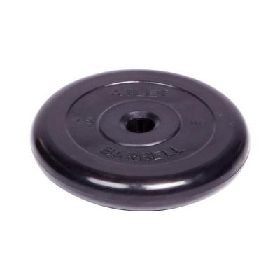 Диск обрезиненный Barbell Atlet d 31 мм черный