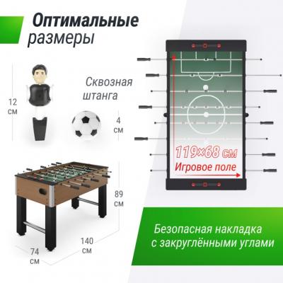 Игровой стол UNIX Line Футбол - Кикер (140х74 cм) Wood
