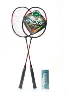Набор для бадминтона DOUBLE FISH JINQUE 1301/2, 2 ракетки+3 волана+овергрип