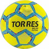 Мяч футзальный TORRES Futsal BM 200 FS32054, р.4, 32 панели. TPU, 4 подкл. слоя, желтый