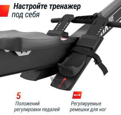 Гребной тренажер UNIX Fit PRO Air Magnetic Rower-X Black