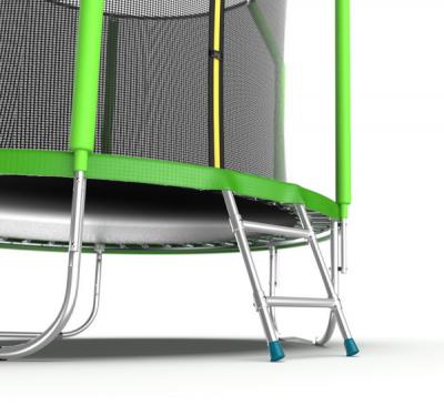 Батут с внутренней сеткой и лестницей EVO Jump Cosmo 8ft