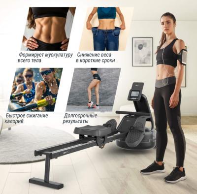 Гребной тренажер UNIX Fit Water Rower 340
