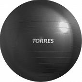Мяч гимнастический TORRES AL121185BK, диам. 85 см, эласт. ПВХ, с защ.от взрыва,с насосом